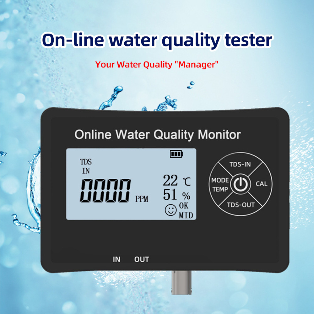 wowohome-BR Karlak 5 in 1 PH Meter for Water One Click Calibration Digital Quality Tester EC PH/Temperature/Humidity