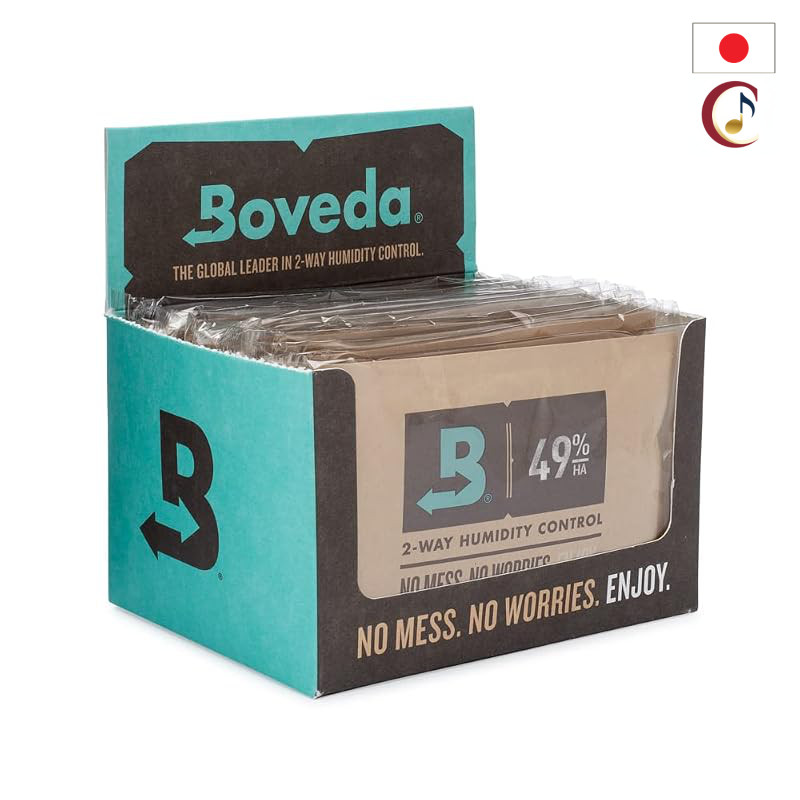 Boveda 49% RH High-Absorption 2-Way Humidity Control Packs for Musical Instruments, Size 40, For Instrument Cases, Preve