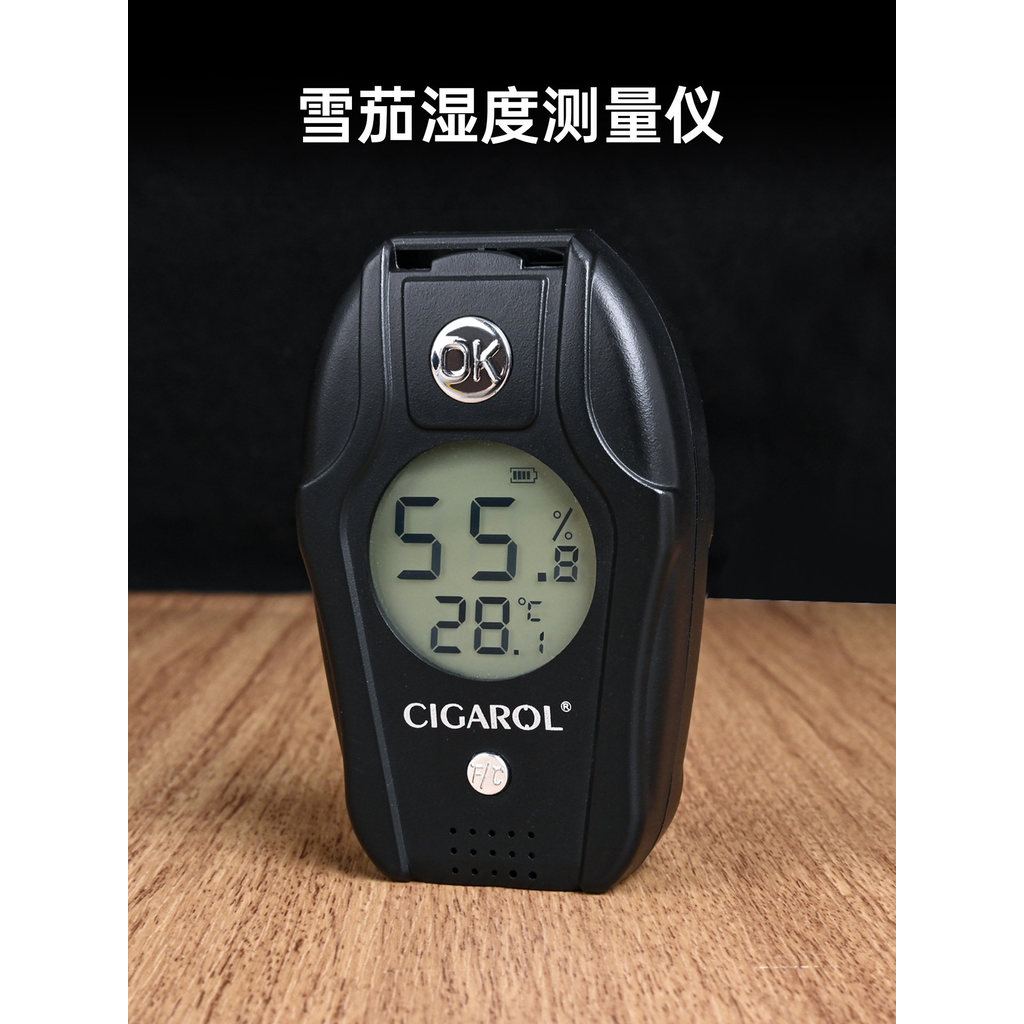 [Recommended] Gray Whale Cigar Humidity Meter, Cigar Hygrometer, Temperature and Humidity Probe, Humidity Needle Tester,