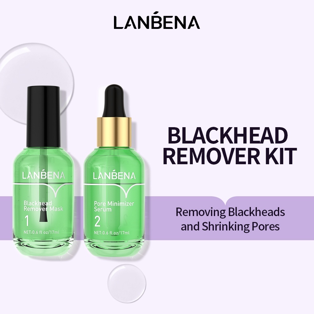 LANBENA blackhead serum máscara facial Shrinks Pore serum pore minimizer breylee blackhead máscara 17ml