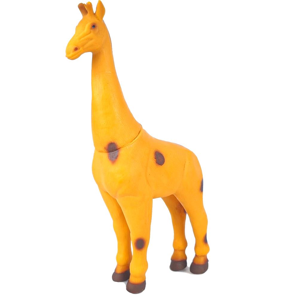 Girafa Boneco Real Animals Brinquedo Realista Animal Safari Selvagem Em Vinil Macio Atoxico Para Criancas Bebes - Bee Toys