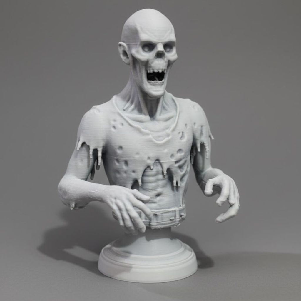 Boneco Zombie Gamer Geek Colecionável Detalhado Action Figure Decorativo Realista Terror Games Setup