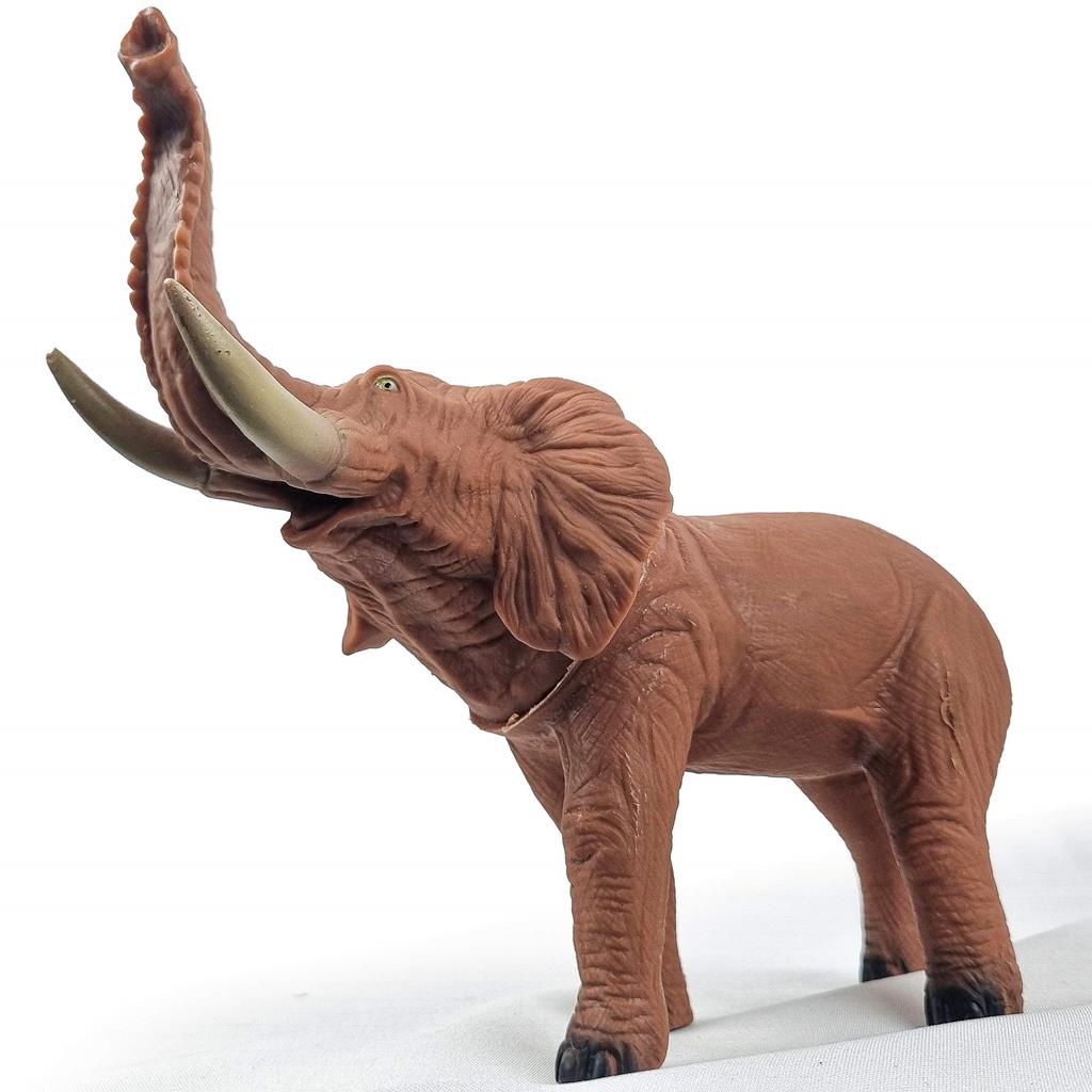 Brinquedo Elefante Realista Em Vinil Macio Atoxico Presente Para Criancas Bebes Decorativo Detalhado Animal Selvagem Real Animals - Bee Toys