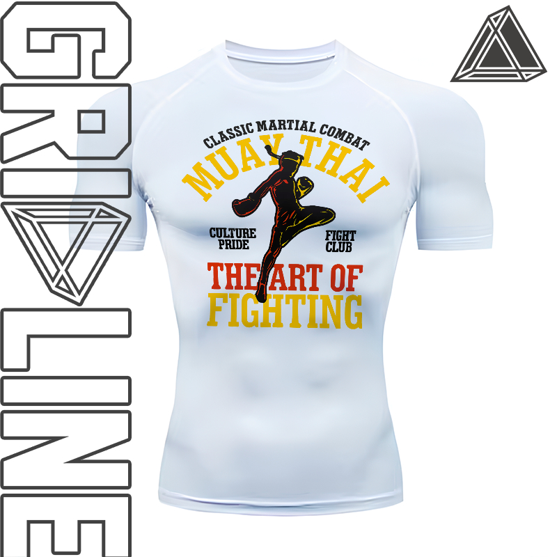 Camiseta Compressão Treino Luta Arte Marcial Muay Thai Classic Martial Mode