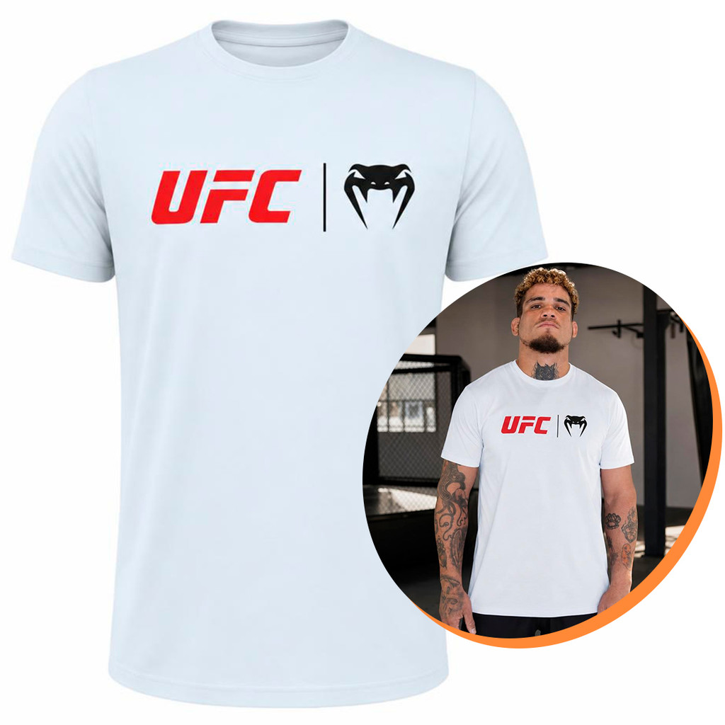 Camiseta UFC Venum Classic Ice Masculina Tamanho G Original