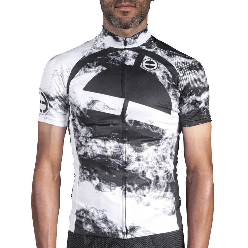 Camisa de Ciclismo ERT Classic Black e White