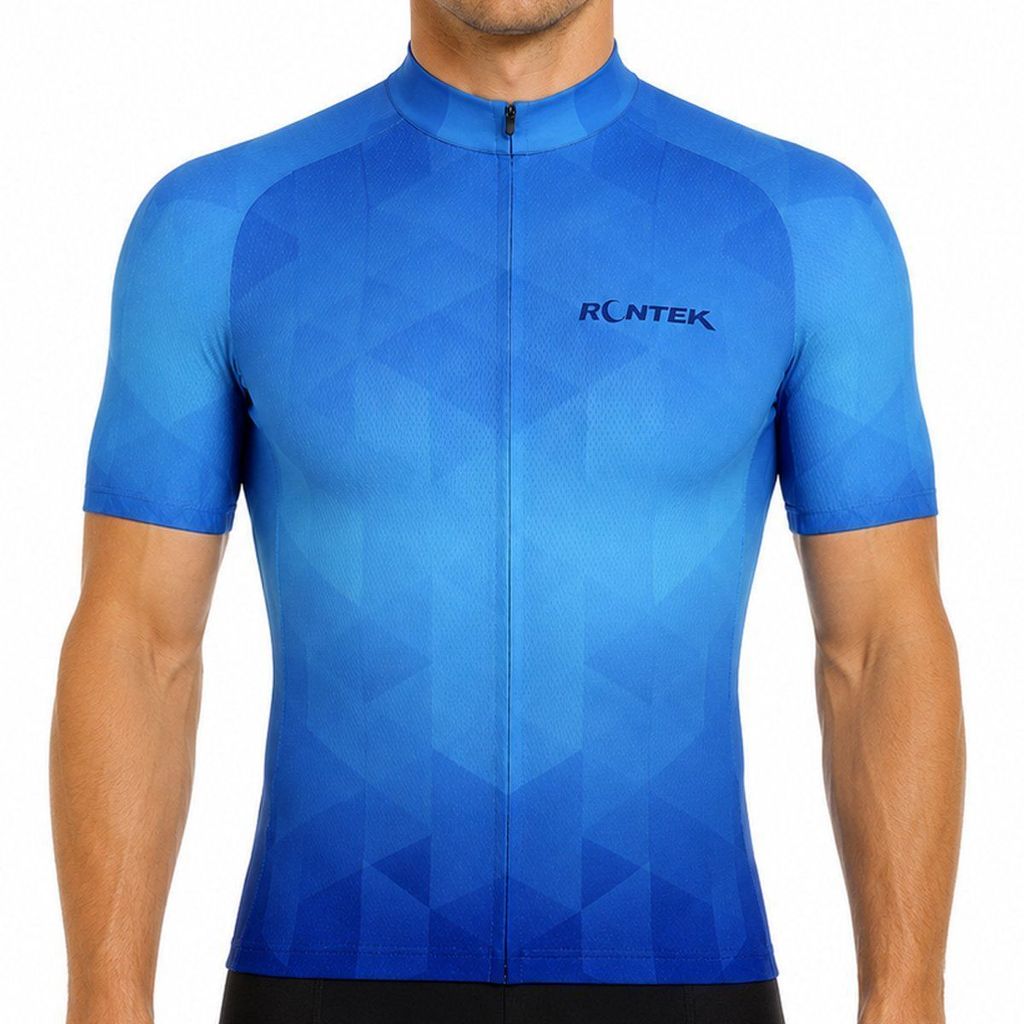 Camisa de Ciclismo Rontek Classic Azul