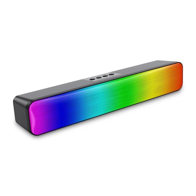 Alto-falante Bluetooth inteligente Subwoofer RGB Cool Marquee Desktop Computador Áudio Home