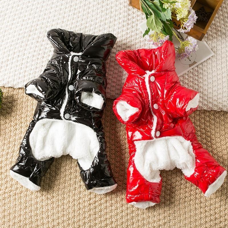 Macacão para cães, roupa de inverno impermeável e mais quente para cães pequenos, como Chihuahua, casaco de pelúcia, fan