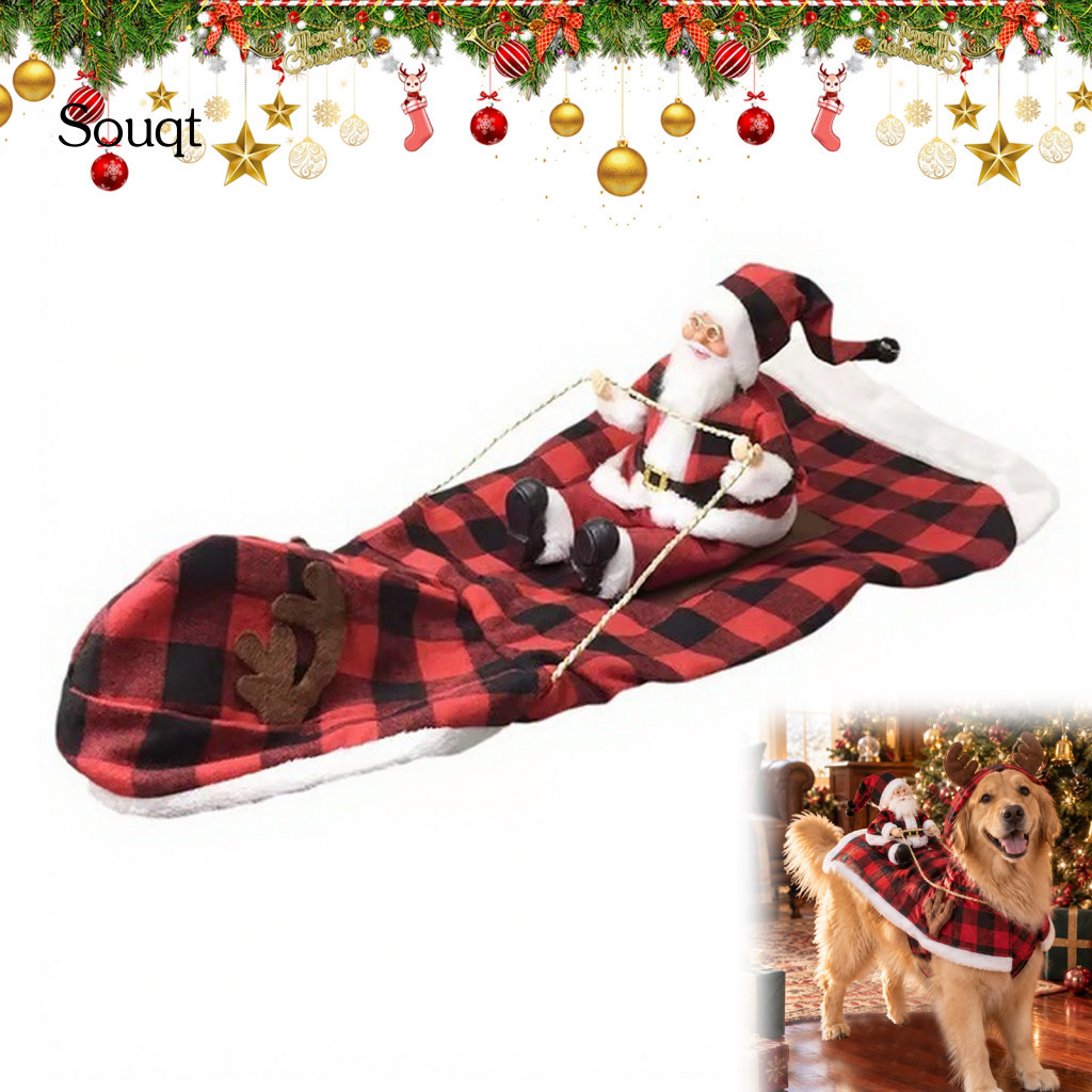 Souqt | Roupas Engraçadas Para Animais De Estimação Do Papai Noel , Design De Alce Fotos De Natal , Fáceis De Usar , Fan