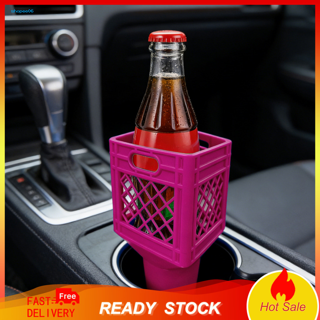 Stable Cup Holder Insert Half-gallon Water Bottle Car Adapter – Universal Kettle Beverage for Iced Tea Lemonade Milk F