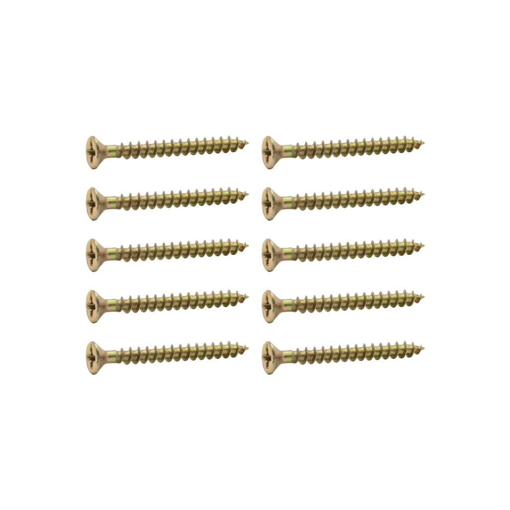 Kit 50 Parafusos Phillips Marcenaria Fenda Mdf 6x50 6,0x50mm