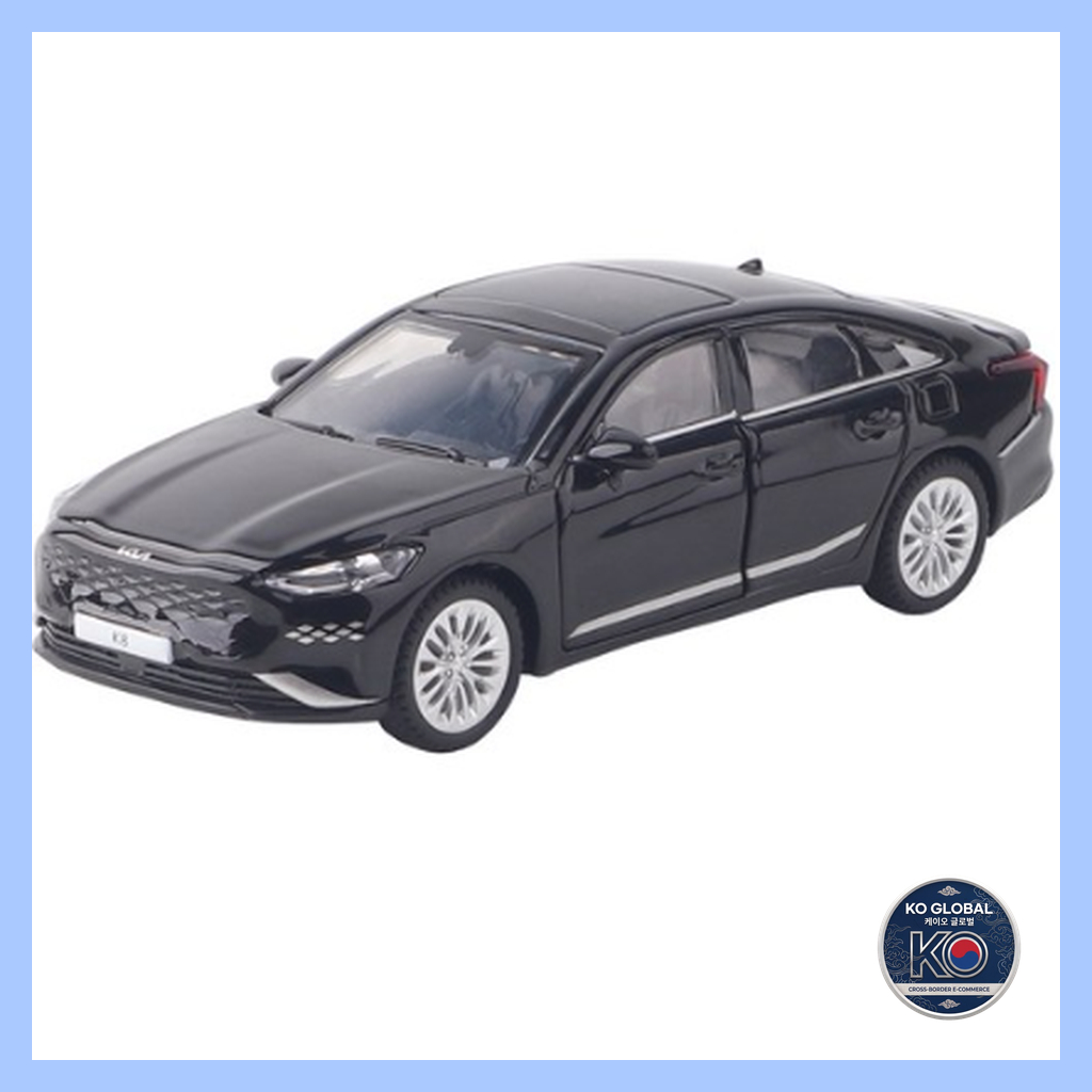 [Coréia] 🇰🇷 Kia The 2022 K8 Luxury Fastback Sedan Diecast Mini Car 1 : 38 (Cinza/Preto)/Pull-Back Action Model Toy