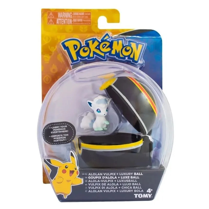 Mini Figura Pokémon Alolan e Luxury BALL - Sunny Brinquedos 1972