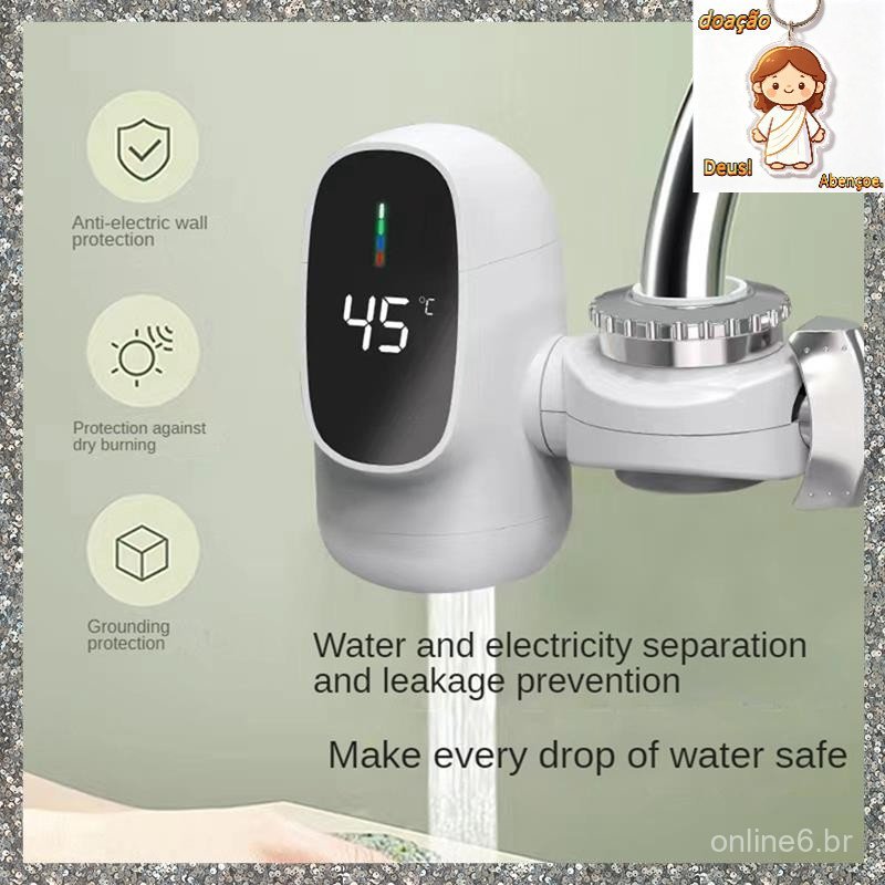 3000W Instant Electric Hot Water Aquecedor Torneira Display Digital Aquecimento De Água Para De Banheiro