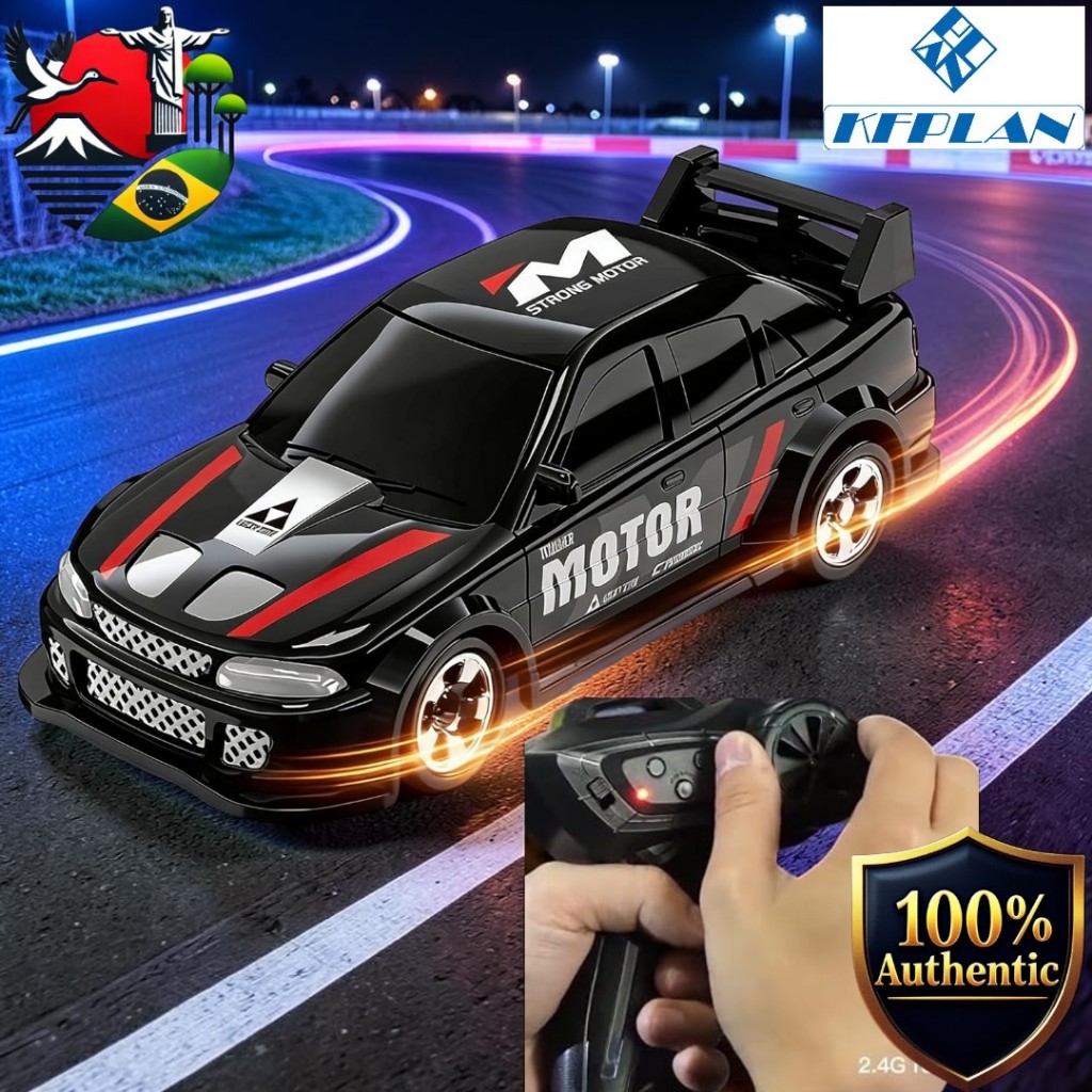 [KFPLAN] KF20 1:64 Scale 4WD Mini RC Drift Car with LED Lights, Tabletop Remote Control Car