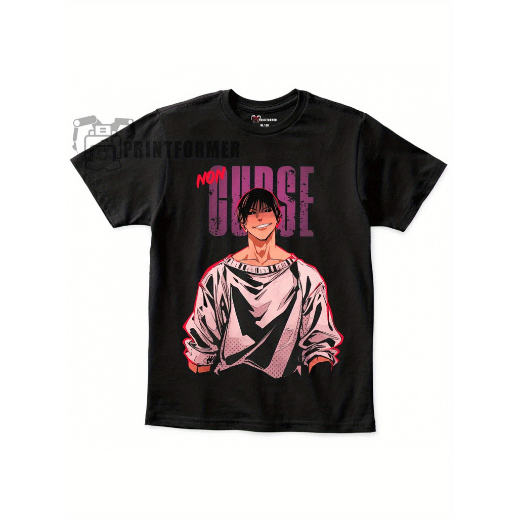 Camiseta Unissex Premium Plus size Toji Non Curse No Judge Básica Oversized 100% Algodão Confecção Própria