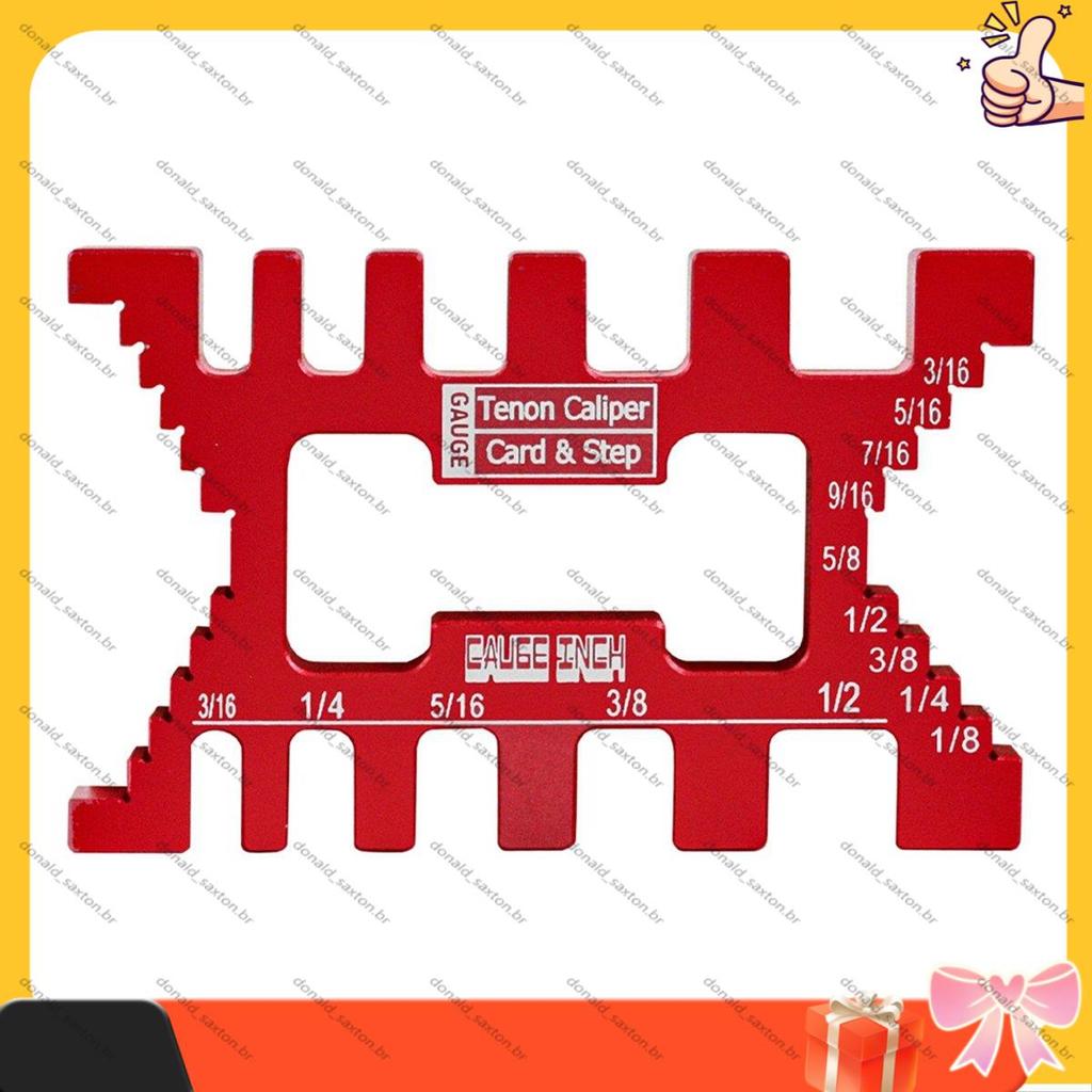 [Rápido D] Alumínio Dovetail Jig Tenon Gaps Medidor Carpintaria Caliper Serra De Mesa De Profundidade Medição De Altura