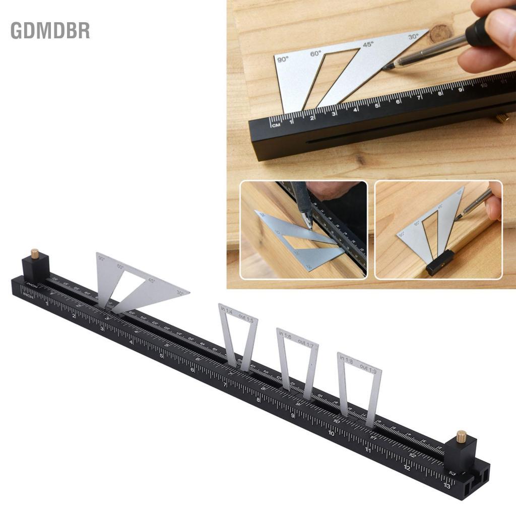Gdmdbr Dovetail gabarito marcação conjunto de ferramentas carpintaria precisa multi especificação móvel scriber