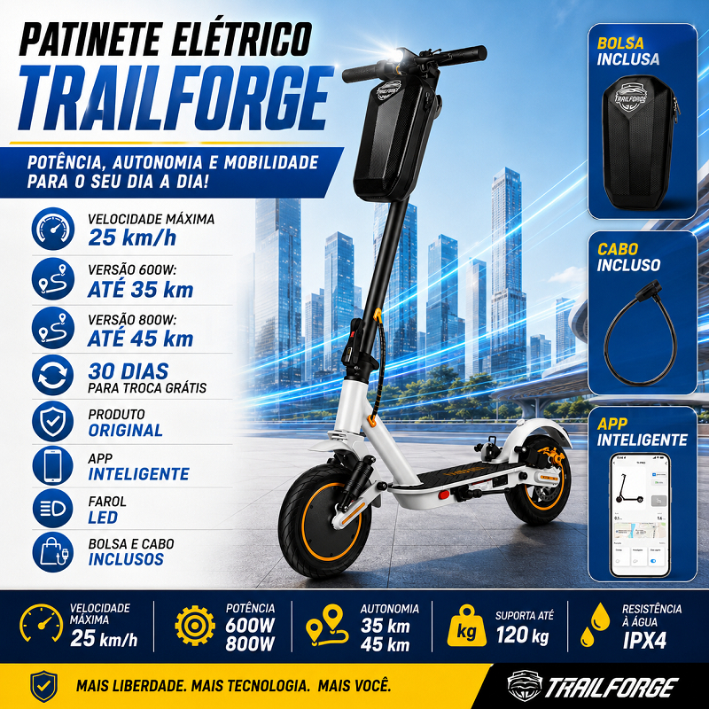 Electric Scooter 10 inch 800W 10.4AH 35km Autonomy APP bluetooth