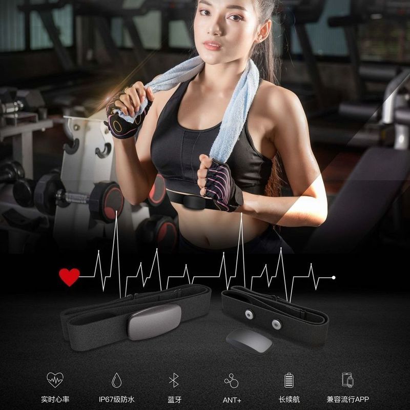 Gato voador inteligente freqüência cardíaca cinta de peito sem fio Bluetooth Multi-função monitoramento de freqüência ca