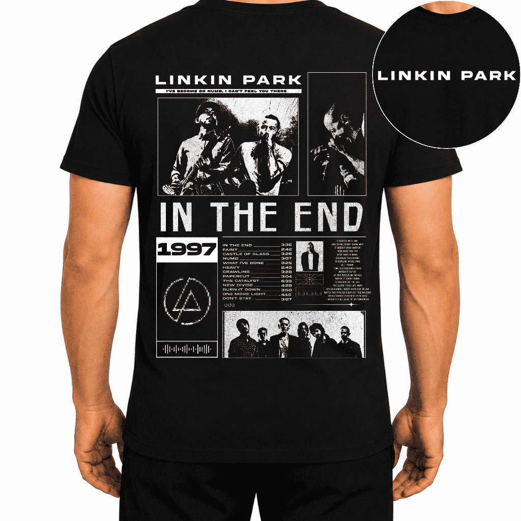 Camiseta Linkin Park Camisa Banda Rock Masculino T-shirt Feminino Estampado 100% Algodão Blusa Show