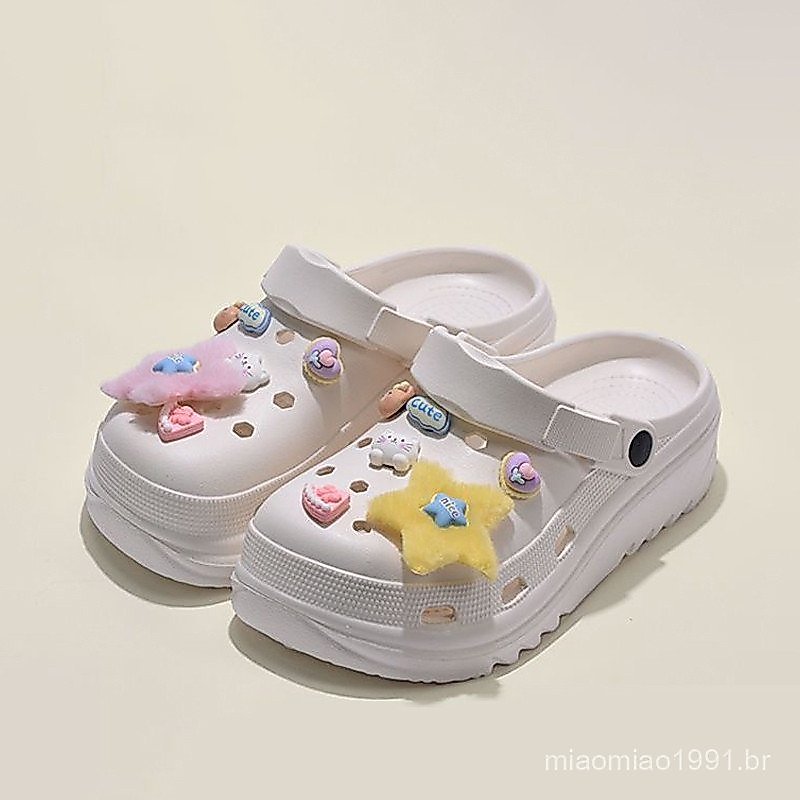 AYUER Sizes 36-45 Men and Women Crystal Animal DIY Thick Sole Sports Non-slip Slippers