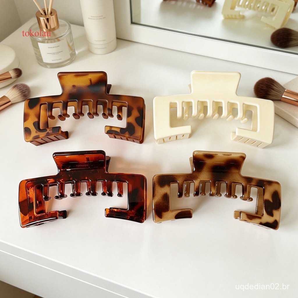 Hair Clip for Straight Claw Strong Hold Non-slip for Women – Hollow Tooth Design Big Size Accessory Perfect for Baseba
