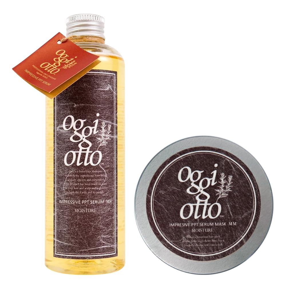 oggi otto Impressive Moisture Serum Treatment Mask Set Hydrate Soft Manageable for Thick Frizzy Damaged Hair from Japan