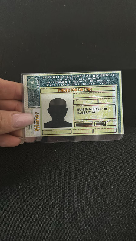 Kit 10 Toploader Thick Card Protetor De CNH Documento Habilitação Top