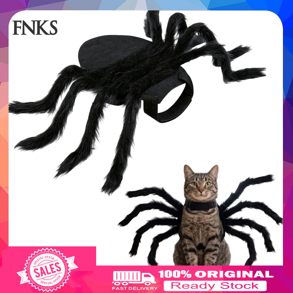 Halloween Pet Costume Cute Dress Up Spider for Small Dogs and Cats Adjustable Straps Cat Cosplay Outfit for Spooky Party