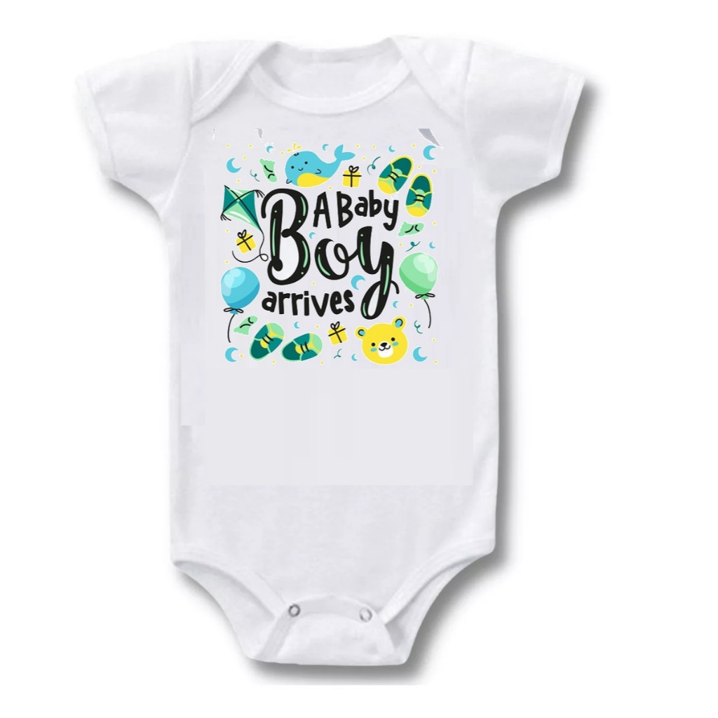 Body Infantil Bebê Baby Boy Arrives Ref B1292