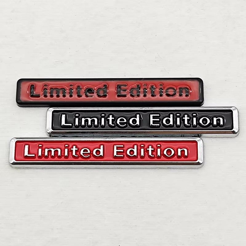3D Metal Chrome Sticker Car Styling Limited Edition Emblem Badge Motorcycle Decal For Suzuki Honda Kawasaki Toyota YAMAH
