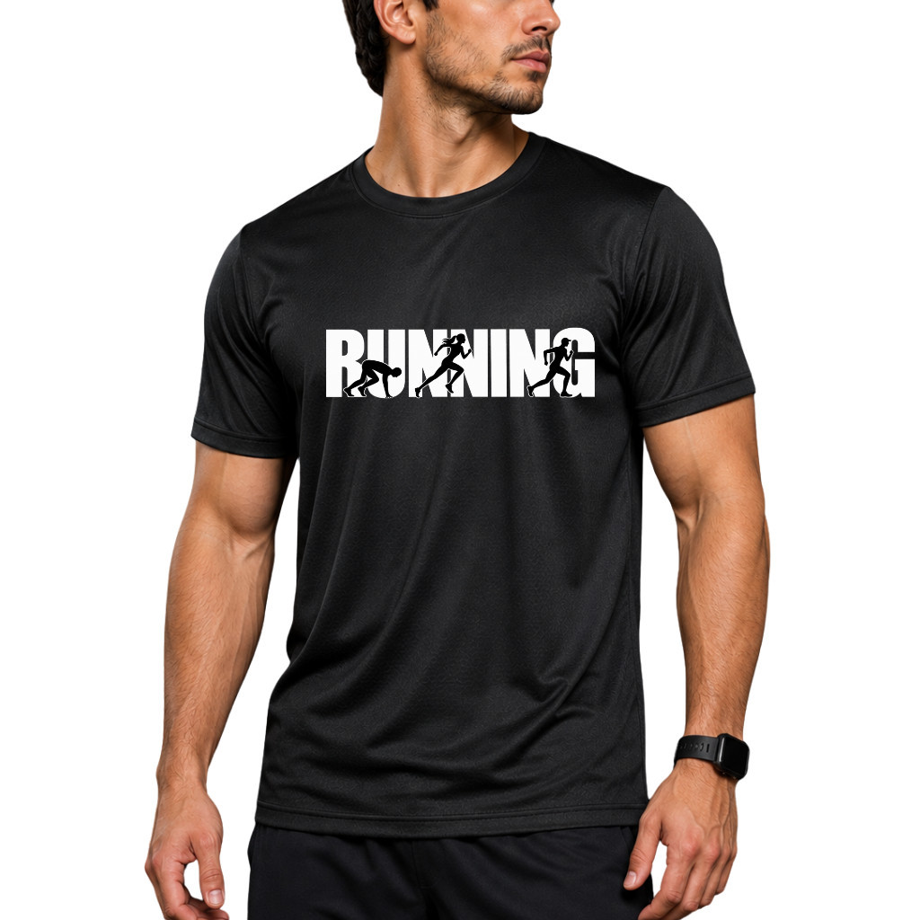 Camiseta Esportiva DryFit Unissex Manga Curta Respiravel Corrida Gym Running Fitness