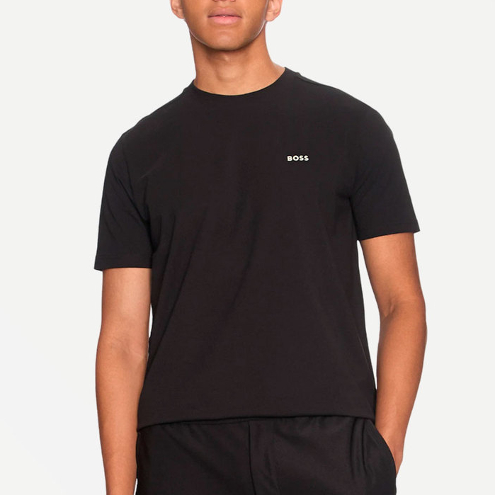 Camiseta Hugo Boss Masculina Tee Stretch Regular Fit 006 Preta