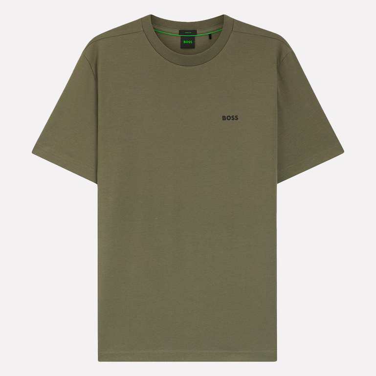 Camiseta Hugo Boss Masculina Regular Stretch Tee 257 Verde Militar