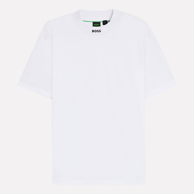Camiseta Hugo Boss Masculina Regular Stretch Tee Collar Branca