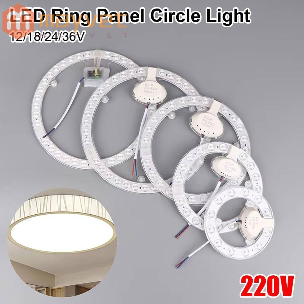 1Pcs Painel Círculo Luz , Placa Blubs Branca LED Ring Light Anel De 12W 18 24 36 220V Lâmpada Redonda Do Módulo Diodo Em