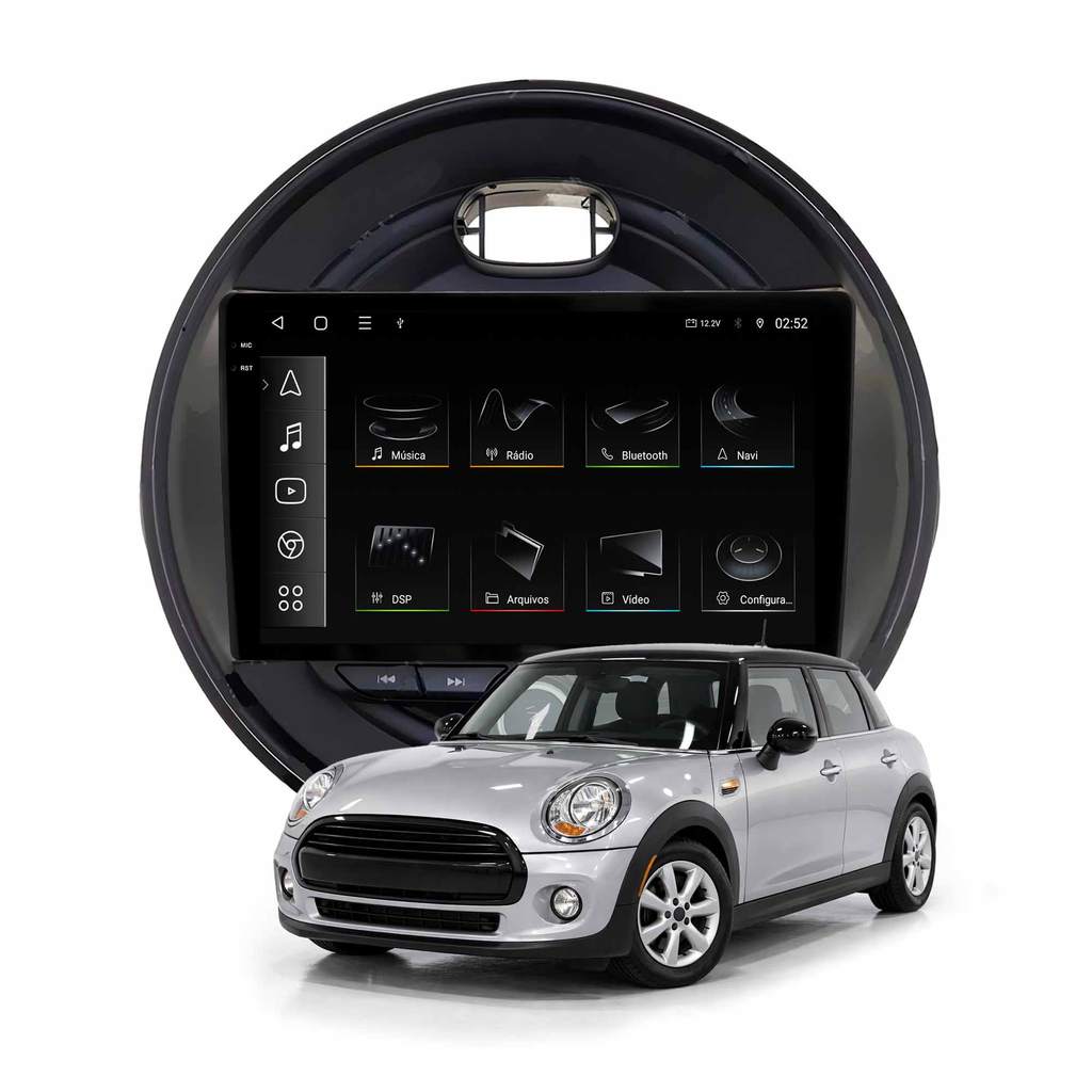 Multimidia Soaudio Mini Cooper 2014/2020 Octacore 4+64gb 9p Carplay Android Auto Com GPS E Wifi