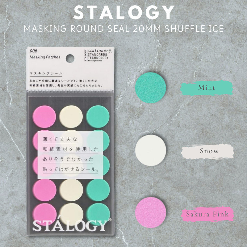NITOMS STALOGY Masking Round Seal 20mm Shuffle Ice S2230