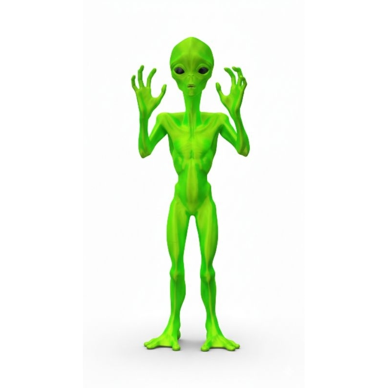 ET Alienígena alien grey extraterrestre ufo realista figura enfeite decoração 3d alta qualidade