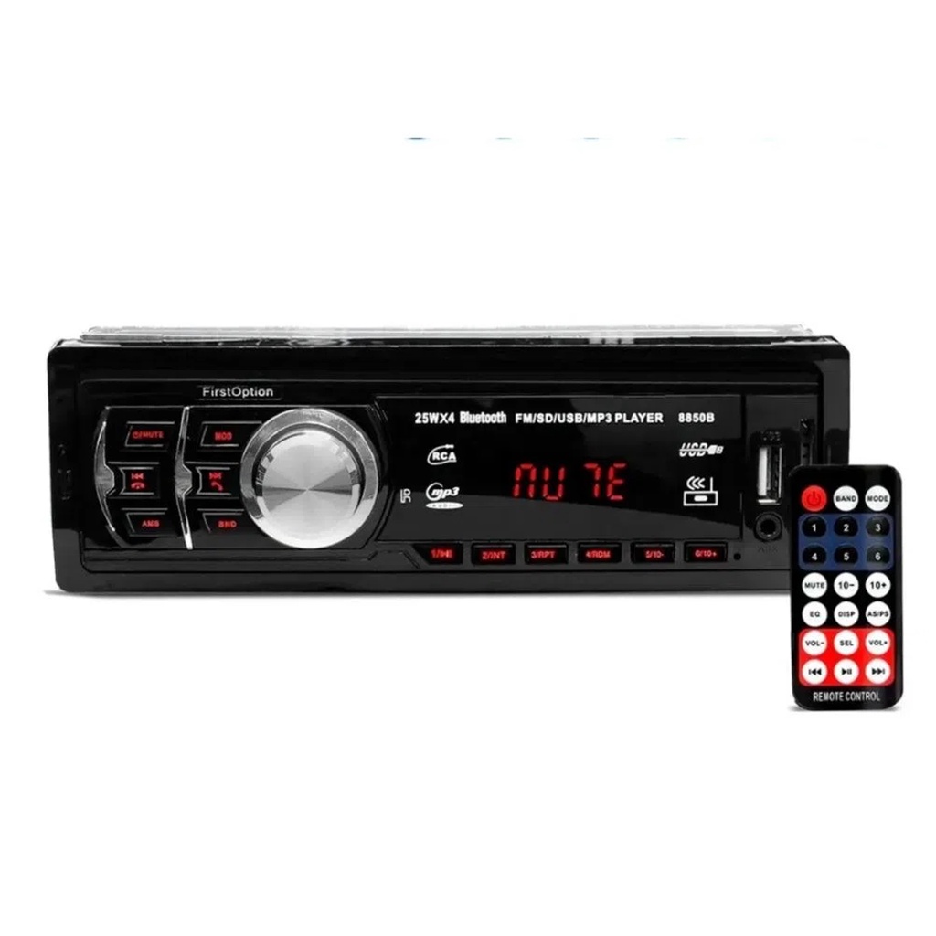 Som para Carro Automotivo Com Bluetooth Mp3 Usb Pen Drive Fm Am Controle Remoto