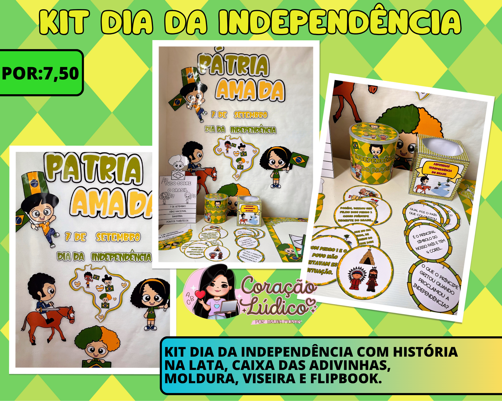 ????Kit Dia Da Independência ????