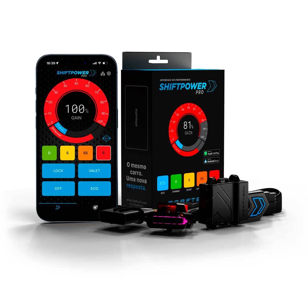 Pedal Shiftpower PRO Alta Performance Acelerador Faaftech FT-SP22PRO - Smart Fortwo 2008 até 2016