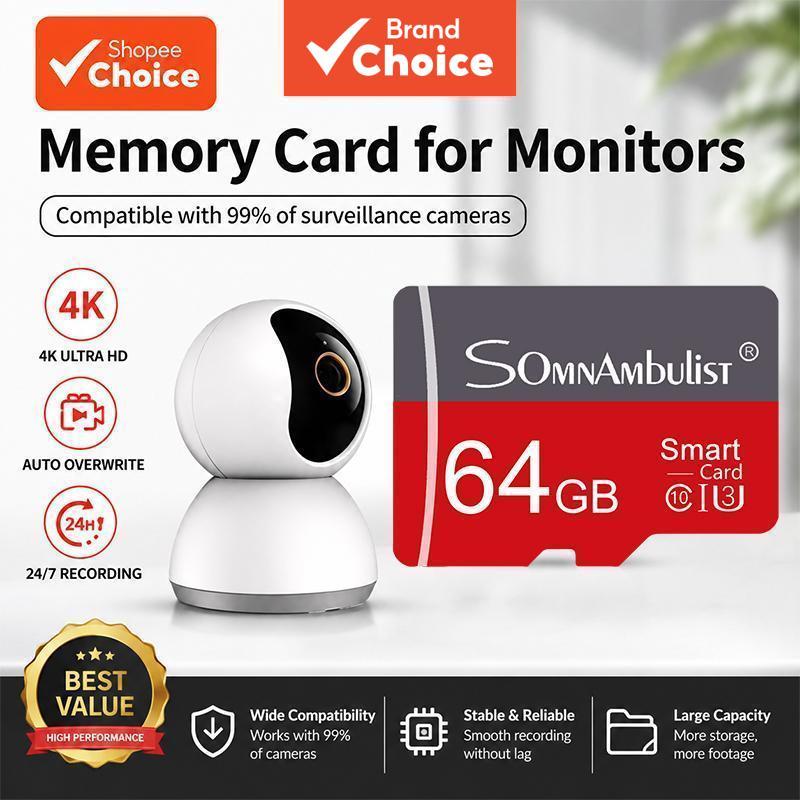 Micro SD/TF Cartão de Memória 128GB 64GB 32GB Cartão de Memória Flash HD Gravação em Loop Suporta Gravação de Câmera