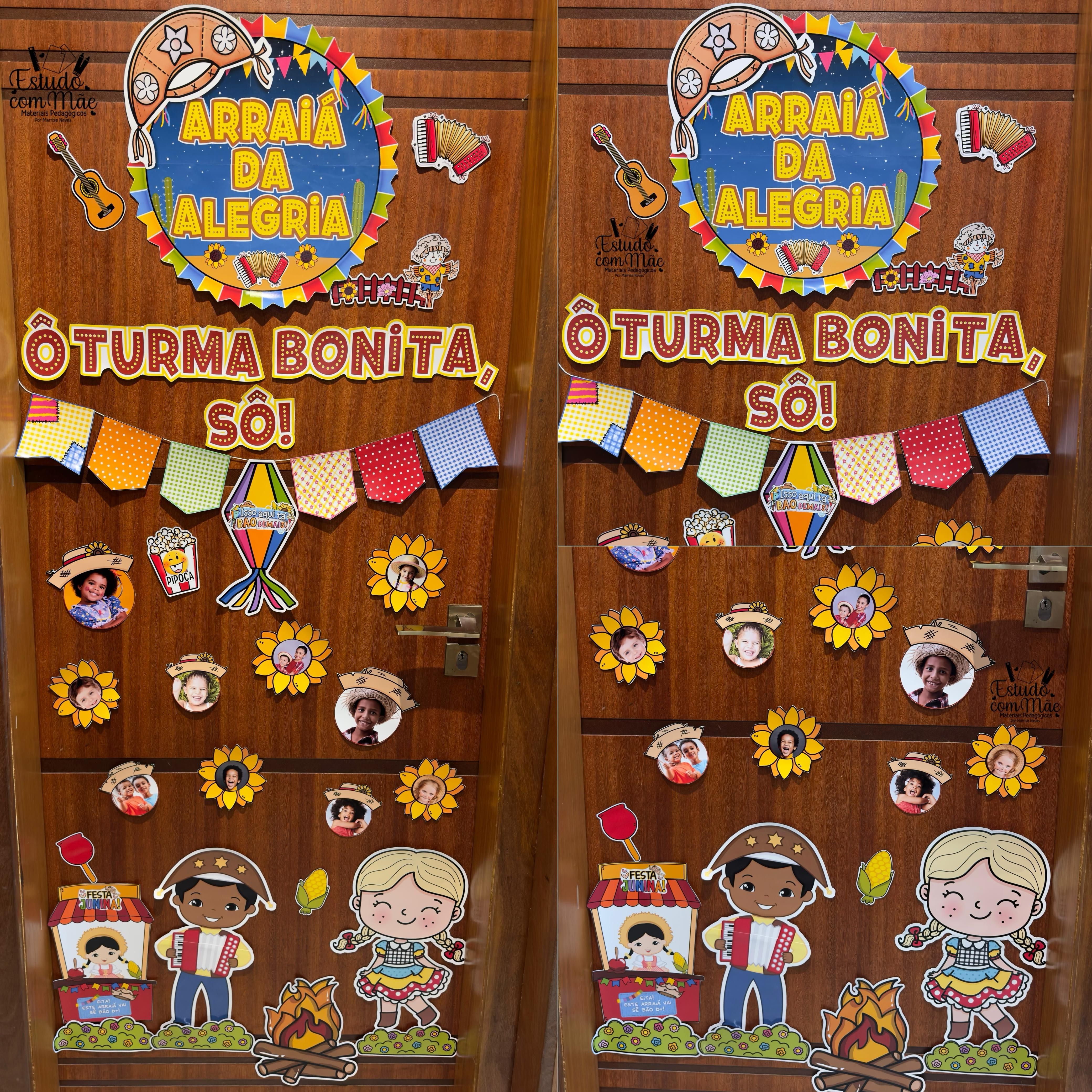 Painel de porta junino com foto