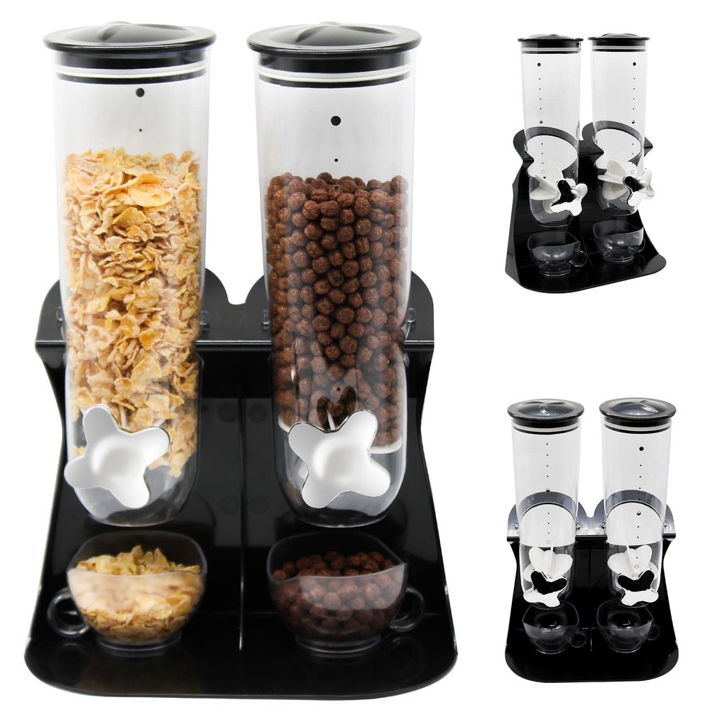 3 Liters Double Acrylic Cereal Dispenser