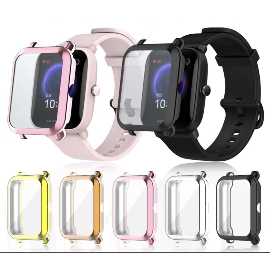 Case Capa Com Proteção na Tela Para Amazfit Bip U GTS 2 Mini