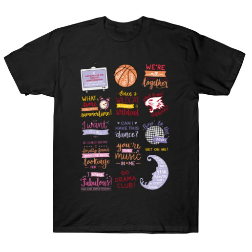 Camiseta PREMIUM High School Musical  Lançamento Camisa 100% Algodão