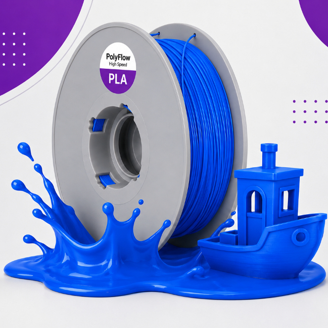 Filamento 3d Pla 1,75mm Polyflow 1kg - Premium High Speed